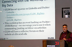 SDSC’s Chaitan Baru presents at the WBDB2012. Image: Ron Hawkins, SDSC.